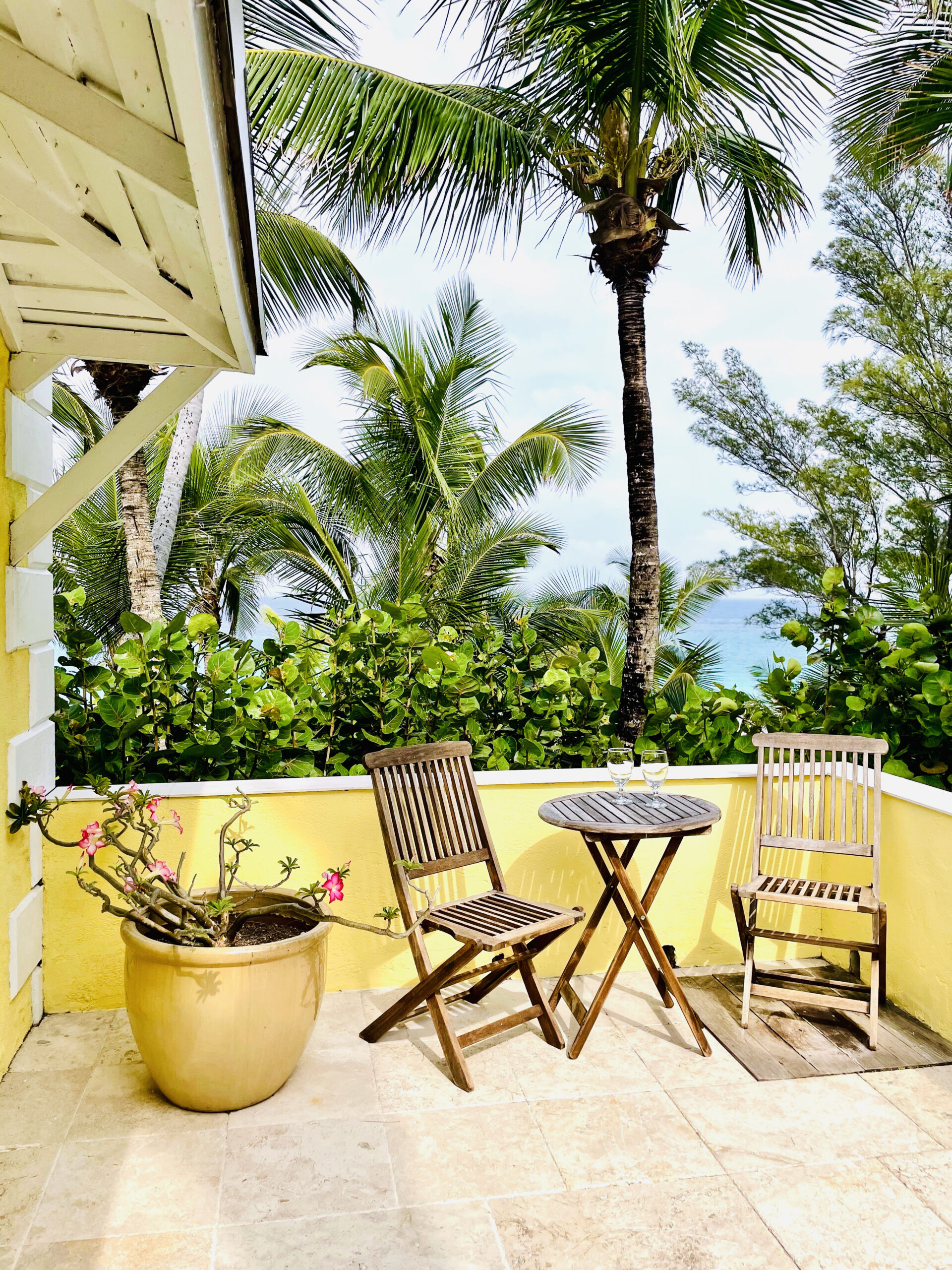 Beach view balcony