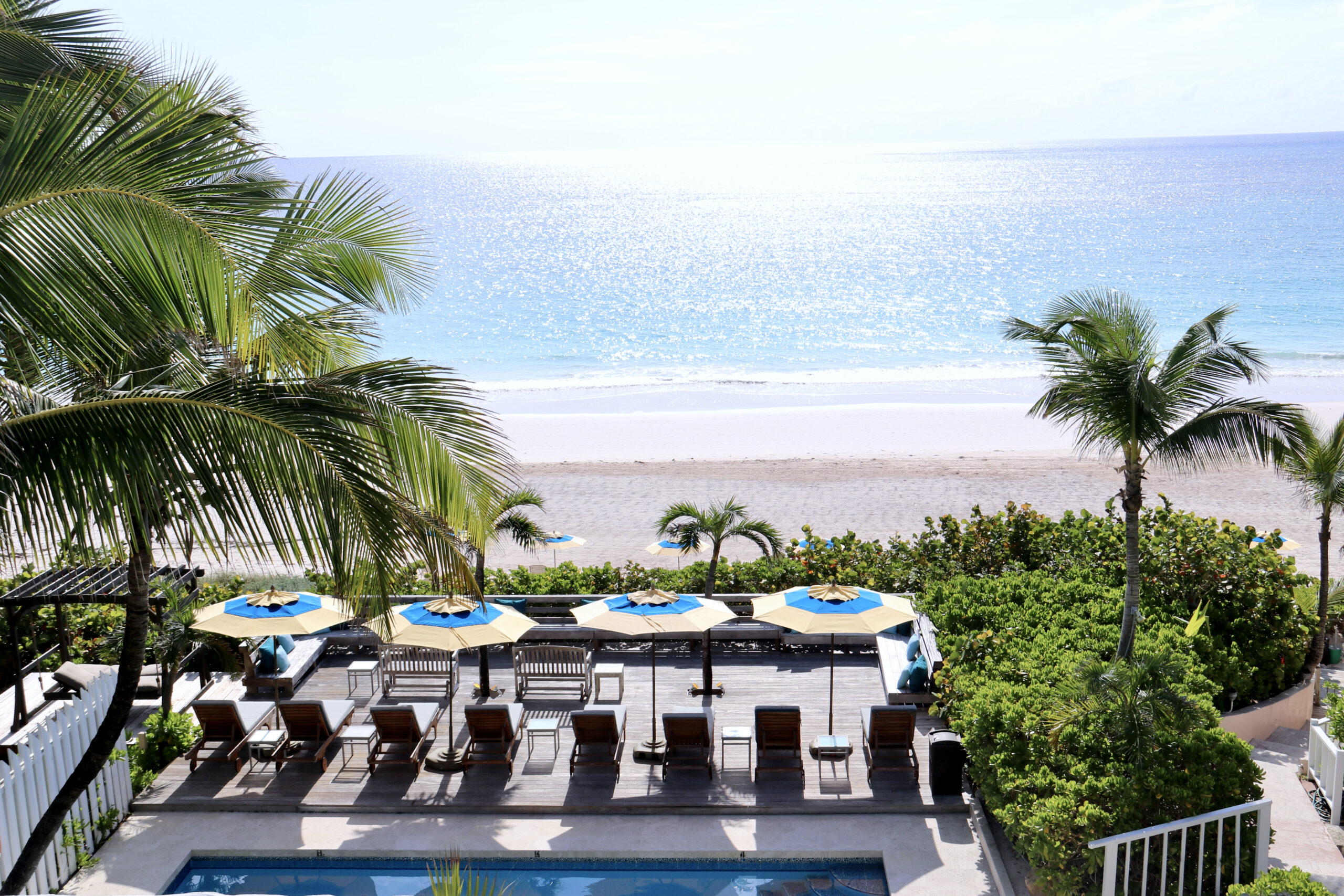 Beach side chair view